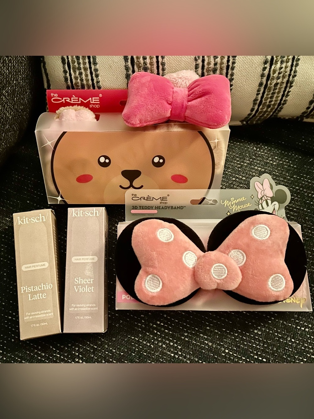 Kitsch hair perfume (2) and The Creme shop plush headbands (2) beauty bundle!